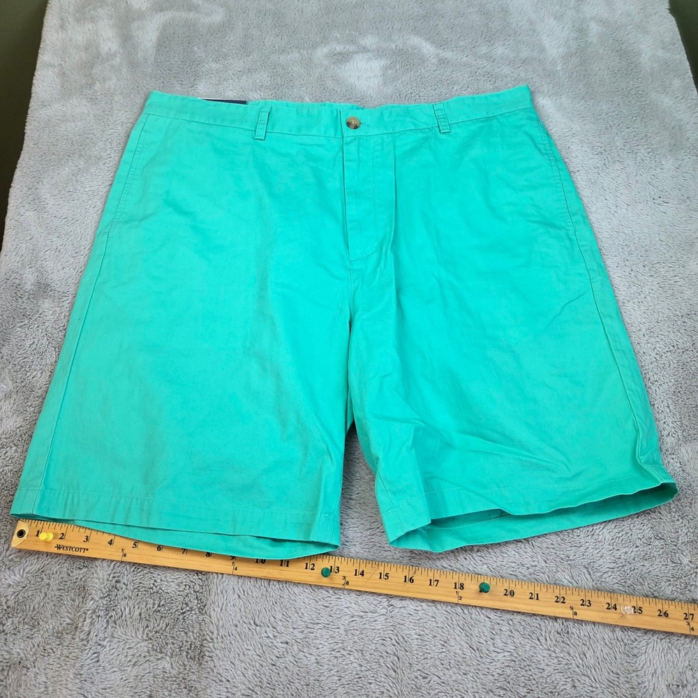 Vineyard Vines Club Short Men 42 9 Inch Inseam Classic Fit Flat Front Green Teal